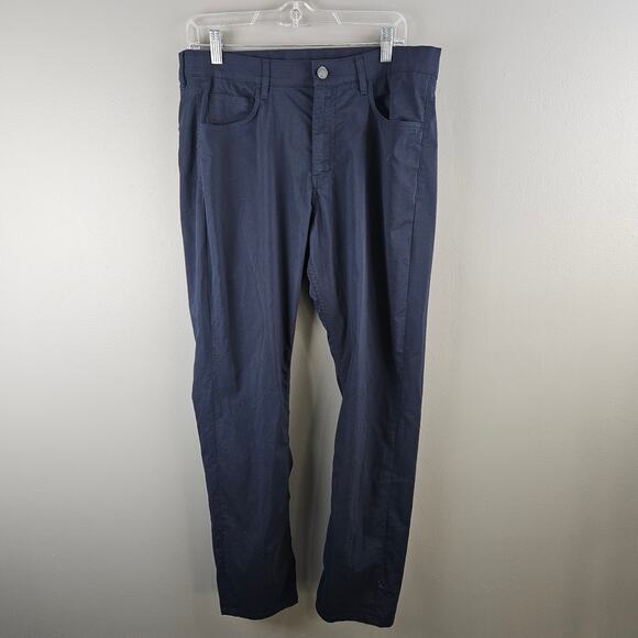 Faherty Reserve Movement Pants Navy Slim Fit Stretch Chino Coastal Casual - Picture 1 of 8